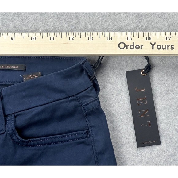 7 For All Mankind Jen7 Jeans Womens 2 Blue Slim Straight Leg Denim NWT - Picture 6 of 16
